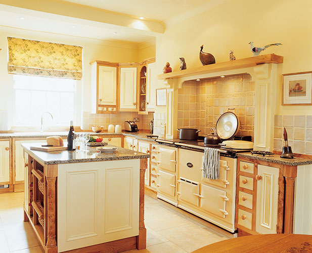 Farmhouse style wooden kitchen