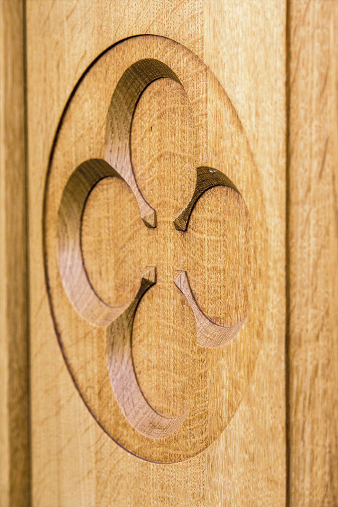 Wooden door detailing