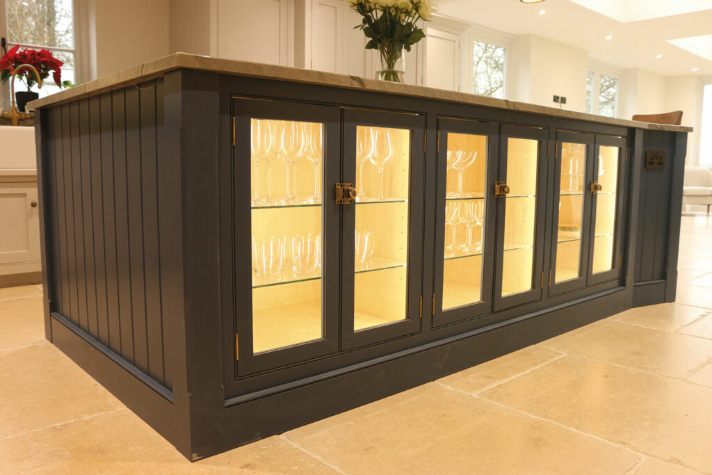 Bespoke wooden kitchen island