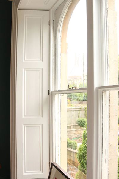 Wooden shutter detail