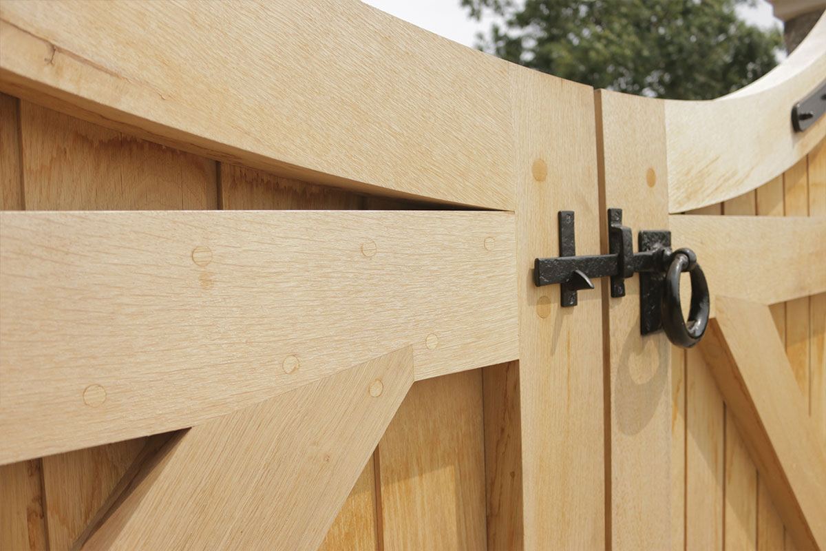 Handmade wooden gates