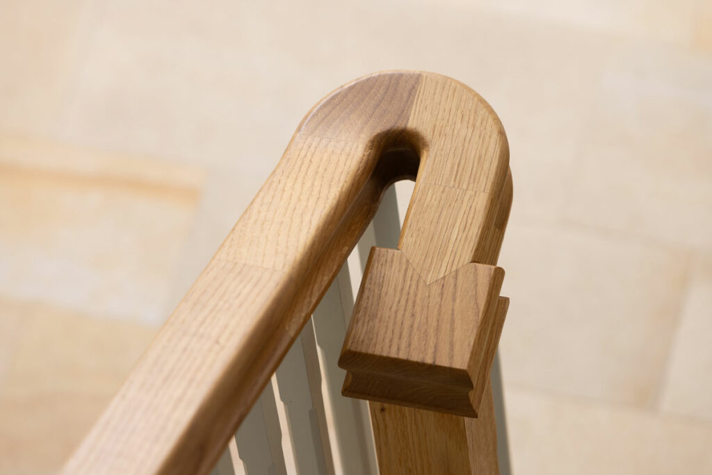 Wooden bannister detail