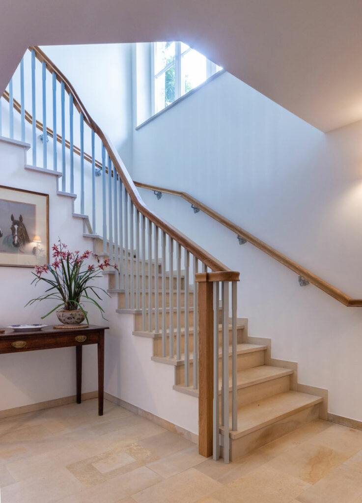 Handmade wooden staircase